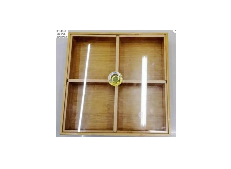 Farfurie Compartimentată Bambus+Pvc A-14418 WEI
